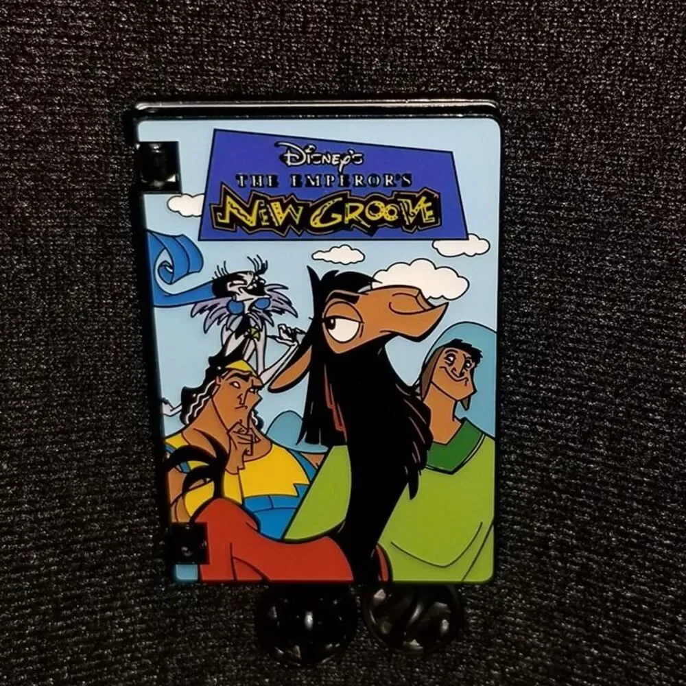 Disney TENG VHS Pin Emperors New Groove Kuzco Hinged Mystery Bioworld Yzma Kronk